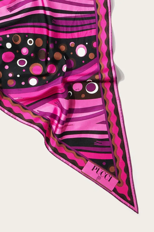 Women Silks PUCCI FontanePrint SilkTwill Scarf