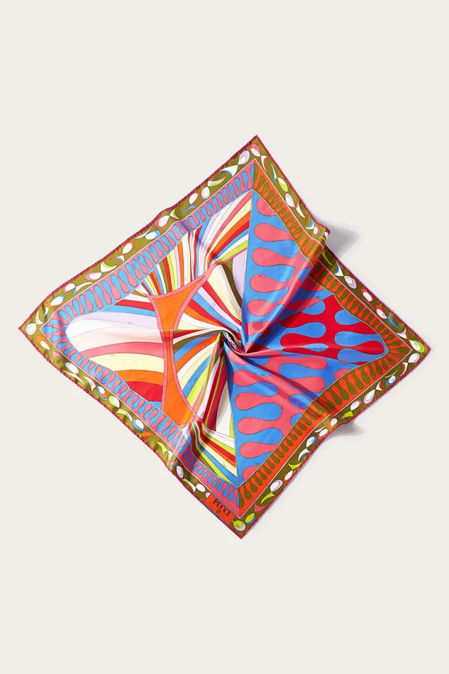 Women Silks PUCCI Iride And LeocornoPrint Large SilkTwill Carr