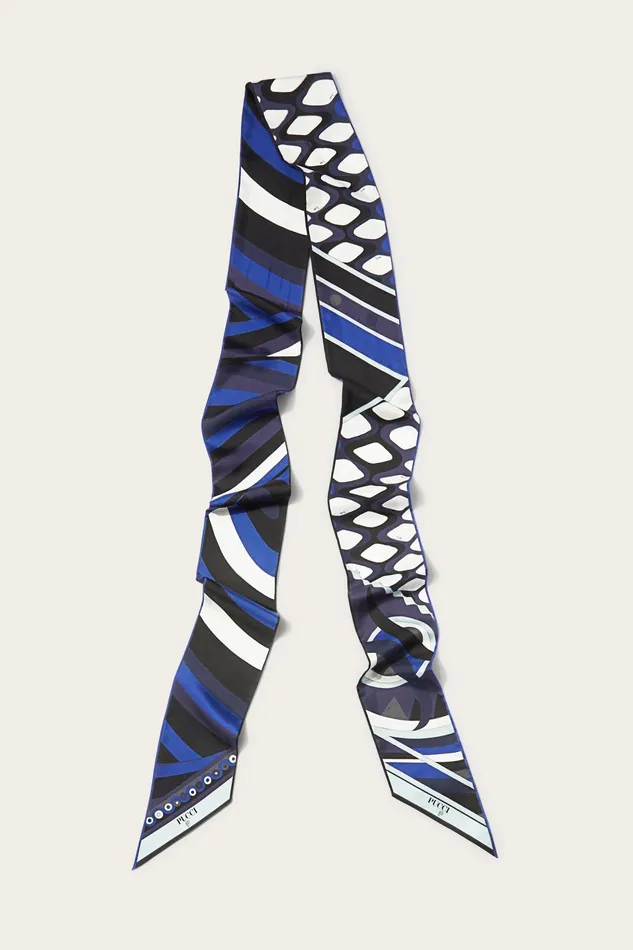 Women Silks PUCCI Iride And VivaraPrint SilkTwill Maxi Scarf