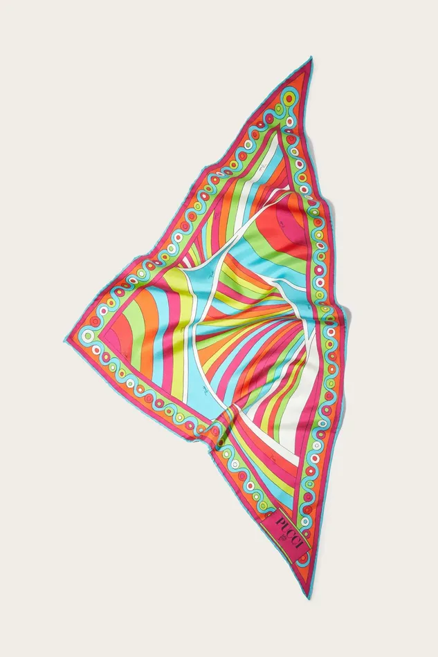 Women Silks PUCCI IridePrint Silk Twill Scarf