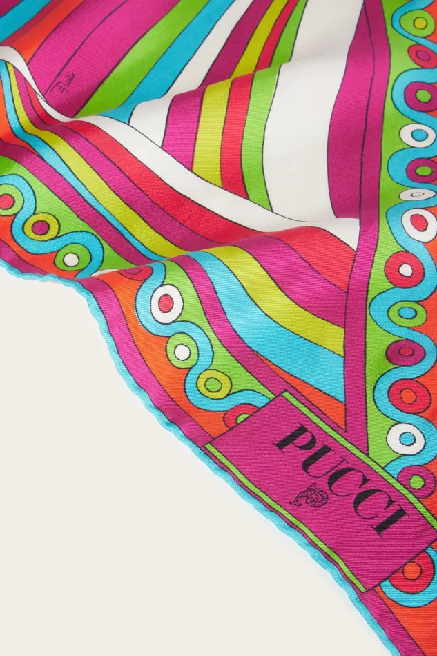 Women Silks PUCCI IridePrint Silk Twill Scarf