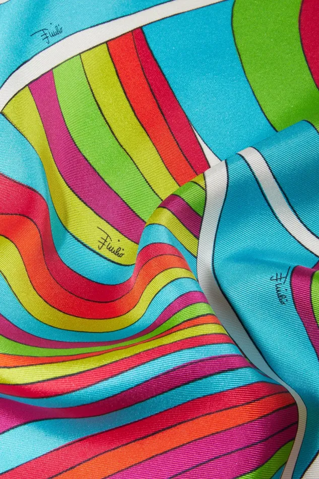 Women Silks PUCCI IridePrint Silk Twill Scarf