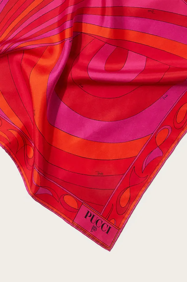 Women Silks PUCCI IridePrint Small SilkTwill Carr