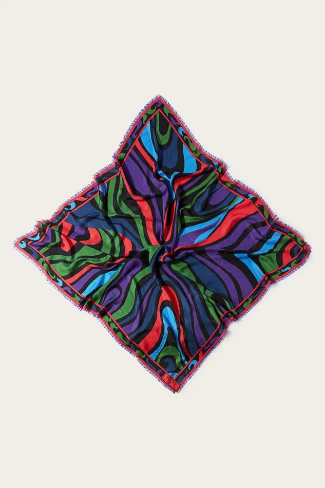 Women Silks PUCCI MarmoPrint Large Scarf