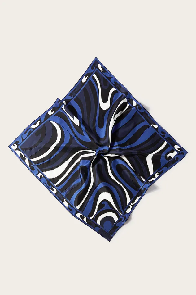 Women Silks PUCCI MarmoPrint Large SilkTwill Carr