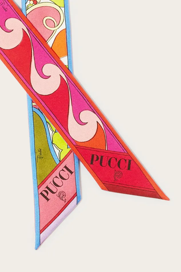 Women Silks PUCCI OrchideePrint SilkTwill Scarf