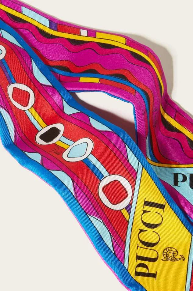 Women Silks PUCCI Vivara And BersaglioPrint SilkTwill Scarf