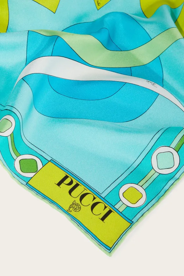 Women Silks PUCCI VivaraPrint Large SilkTwill Carr
