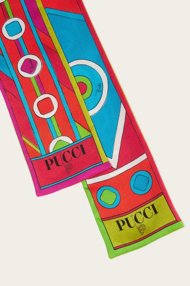 Women Silks PUCCI VivaraPrint SilkTwill Scarf