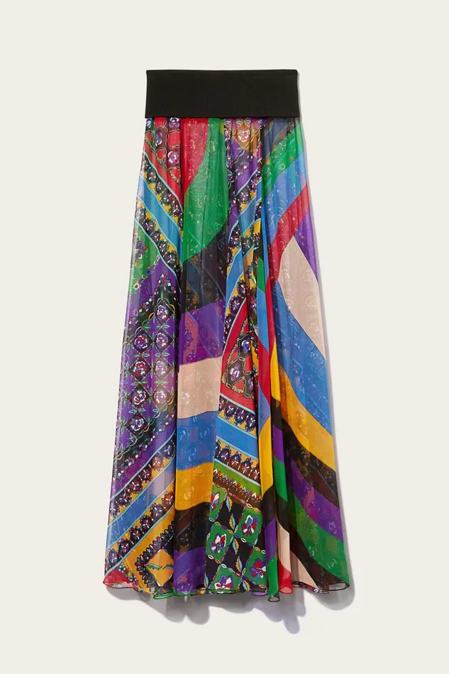 Women Skirts PUCCI Iride And FestaPrint Silk Skirt
