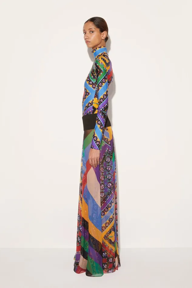 Women Skirts PUCCI Iride And FestaPrint Silk Skirt