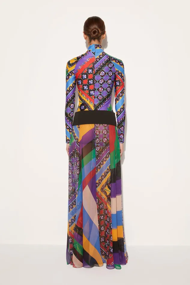 Women Skirts PUCCI Iride And FestaPrint Silk Skirt