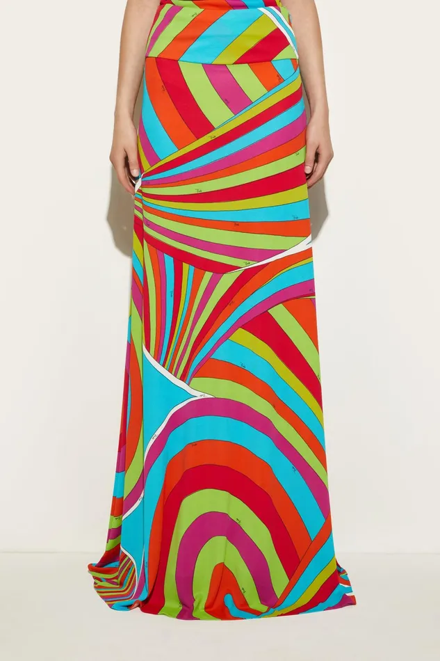 Women Skirts PUCCI IridePrint Long Skirt