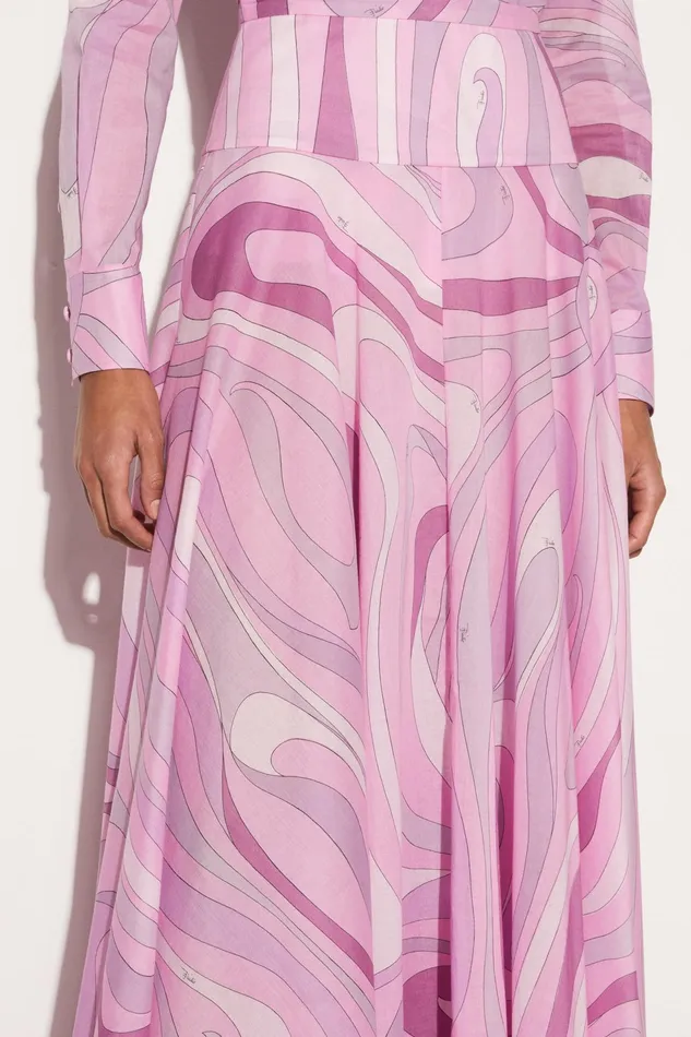 Women Skirts PUCCI MarmoPrint Cotton Skirt