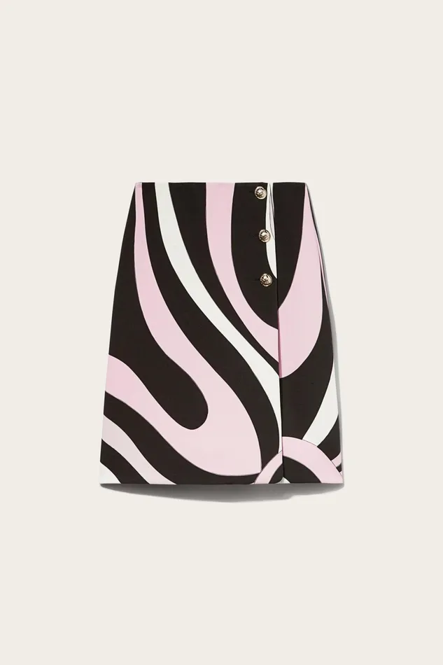 Women Skirts PUCCI MarmoPrint Wrap Skirt