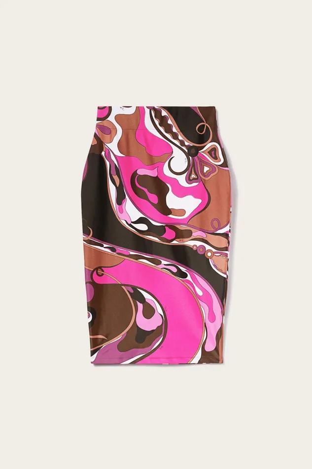Women Skirts PUCCI OrchideePrint Pencil Skirt