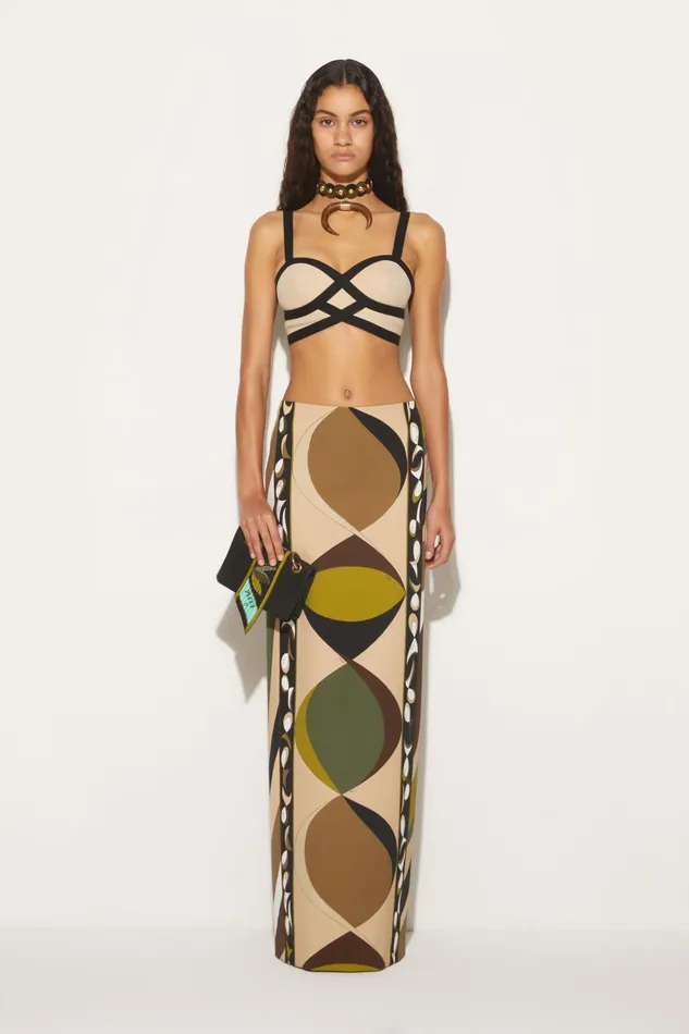 Women Skirts PUCCI PesciPrint Long Skirt