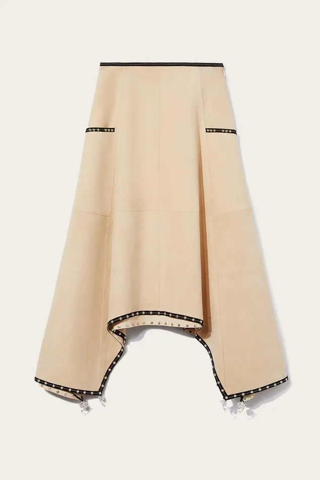 Women Skirts PUCCI Suede Midi Skirt