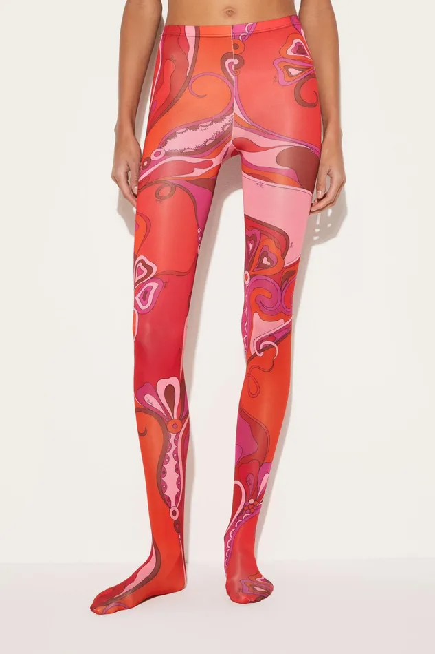 Women Socks And Tights PUCCI OrchideePrint Tights