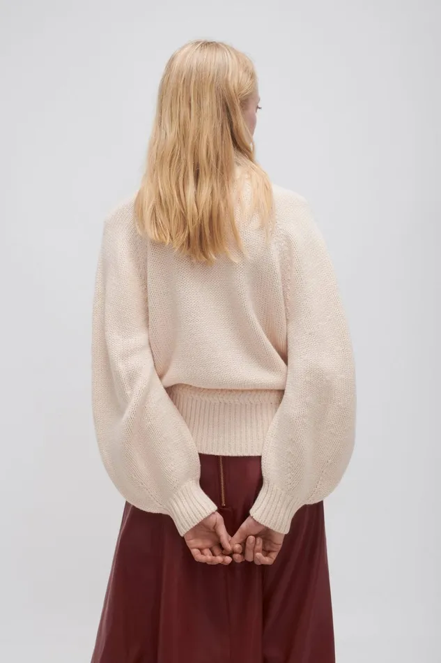 Women Somerled Braided Knit Coconut Cream Aje Knitwear and Jumpers