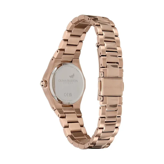 Women Sports Luxe Watches Olivia Burton 28mm Mini Hexa Cranberry and Carnation Gold Bracelet Watch Women Sports Luxe Watches Olivia Burton 28mm Mini Hexa Cranberry and Carnation Gold Bracelet Watch