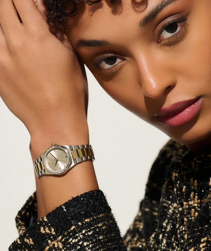 Women Sports Luxe Watches Olivia Burton 28mm Mini Hexa Neo Gold and Two Tone Bracelet Watch Women Sports Luxe Watches Olivia Burton 28mm Mini Hexa Neo Gold and Two Tone Bracelet Watch