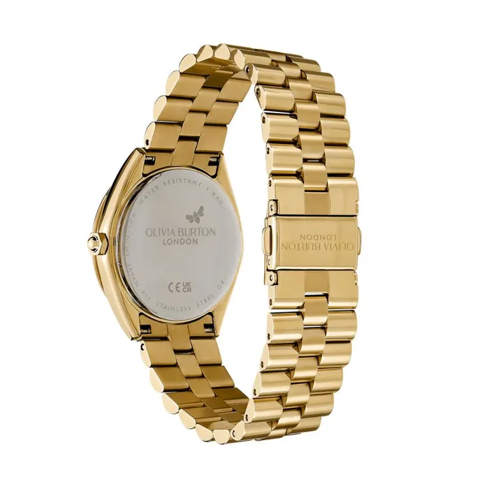 Women Sports Luxe Watches Olivia Burton 34mm Bejewelled Gold Bracelet Watch