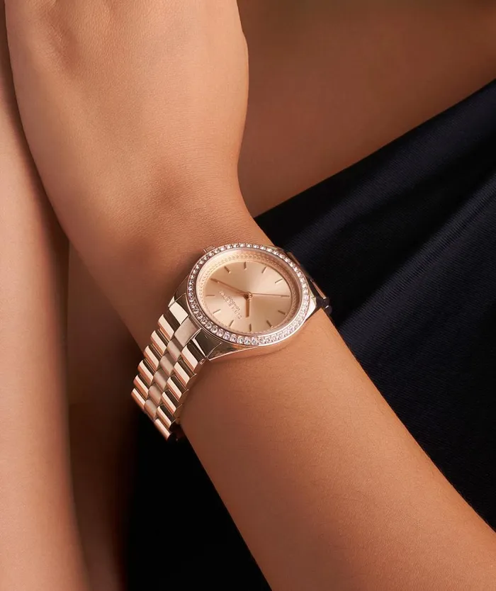 Women Sports Luxe Watches Olivia Burton 34mm Bejewelled Rose Gold Bracelet Watch Women Sports Luxe Watches Olivia Burton 34mm Bejewelled Rose Gold Bracelet Watch
