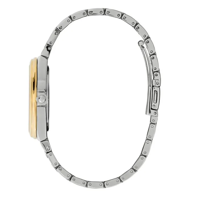 Women Sports Luxe Watches Olivia Burton 36mm Lustre MultiFunction White and Two Tone Bracelet Watch Women Sports Luxe Watches Olivia Burton 36mm Lustre MultiFunction White and Two Tone Bracelet Watch