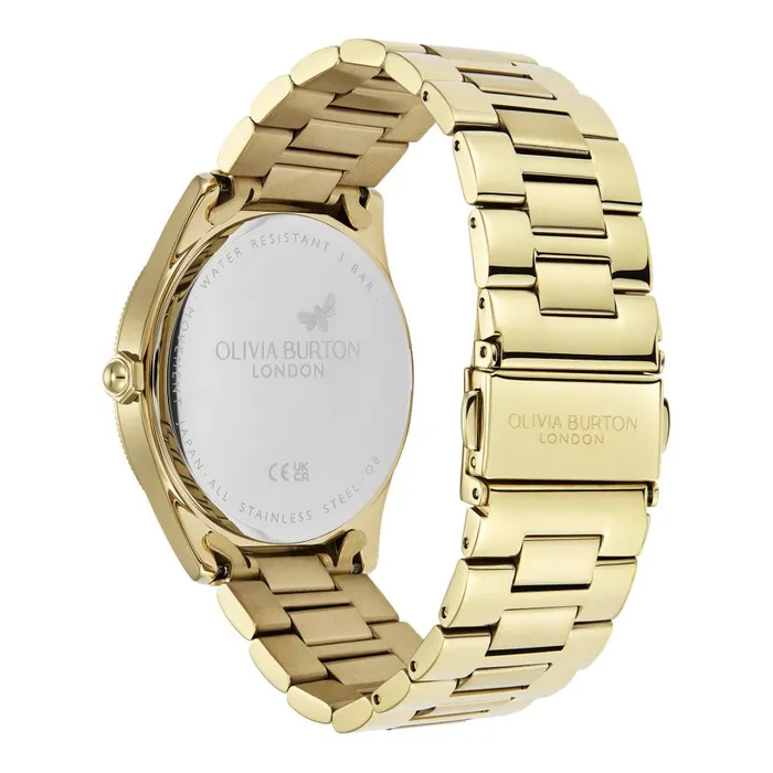 Women Sports Luxe Watches Olivia Burton 38mm Radiate Forest Green and Gold Bracelet Watch Women Sports Luxe Watches Olivia Burton 38mm Radiate Forest Green and Gold Bracelet Watch