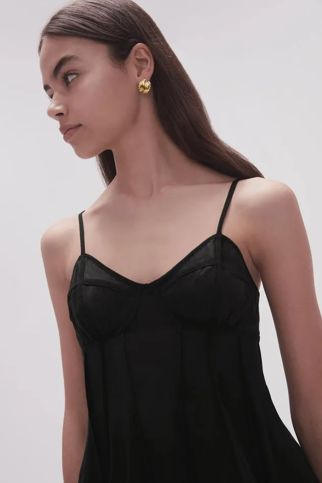 Women Stellar Camisole Top Black Aje Tops
