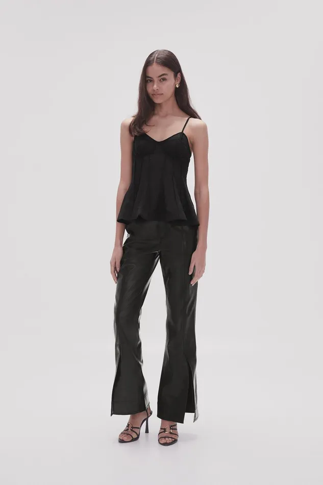 Women Stellar Camisole Top Black Aje Tops