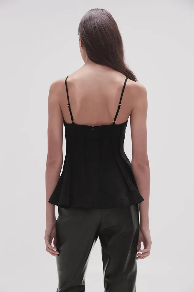 Women Stellar Camisole Top Black Aje Tops