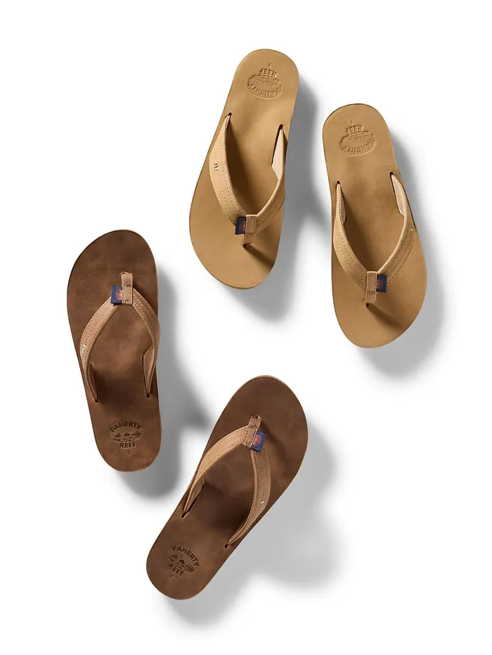Women Swim Faherty Faherty X REEF Women039s Drift Away Flip Flop Bronze