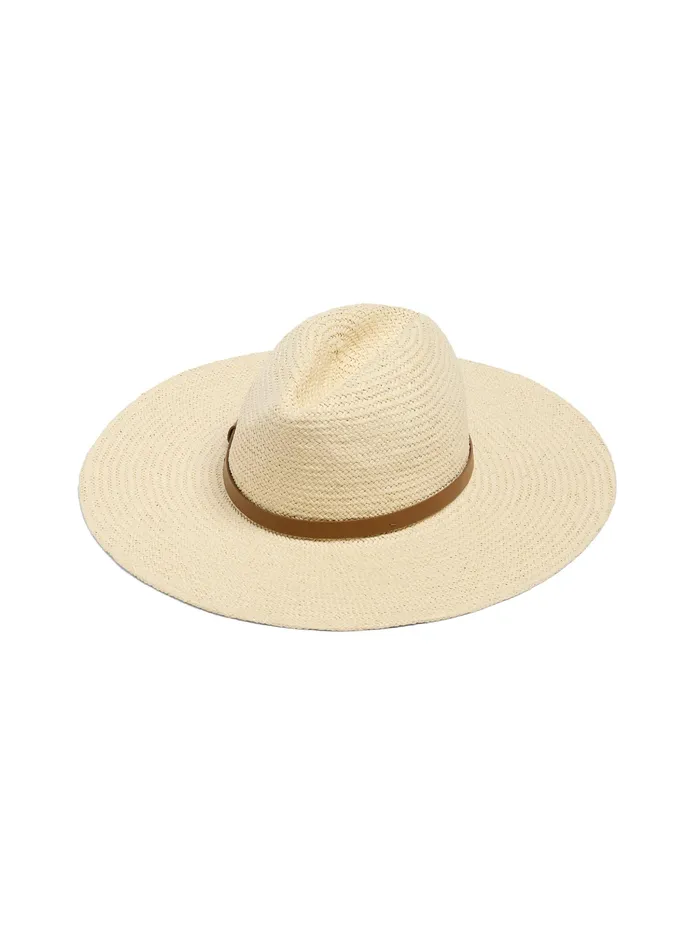 Women Swim Faherty Paper Packable Rancher Hat Cream