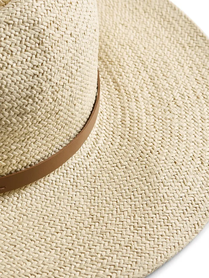 Women Swim Faherty Paper Packable Rancher Hat Cream