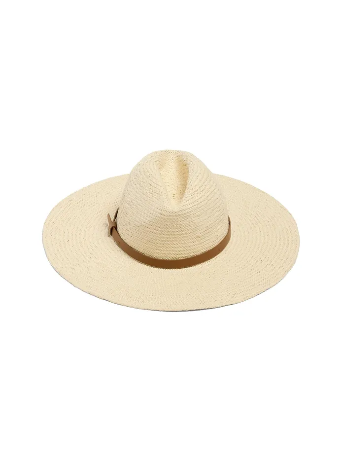 Women Swim Faherty Paper Packable Rancher Hat Cream
