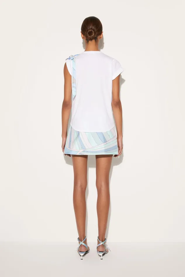 Women TShirts And Sweatshirts PUCCI BowEmbellished Cotton TShirt