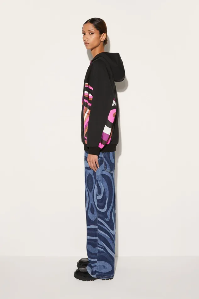 Women TShirts And Sweatshirts PUCCI IridePrint Hoodie