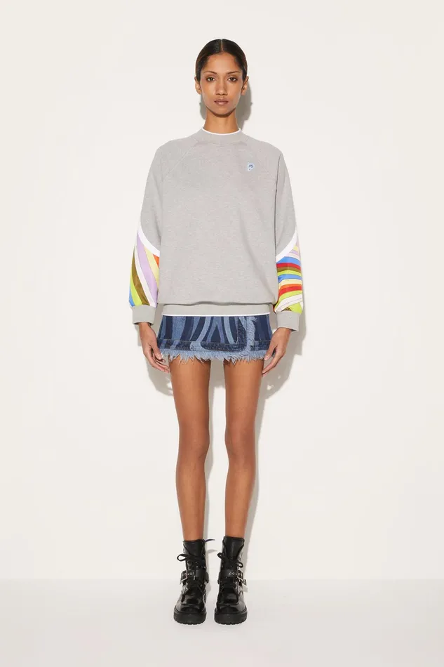 Women TShirts And Sweatshirts PUCCI IridePrint Sweatshirt