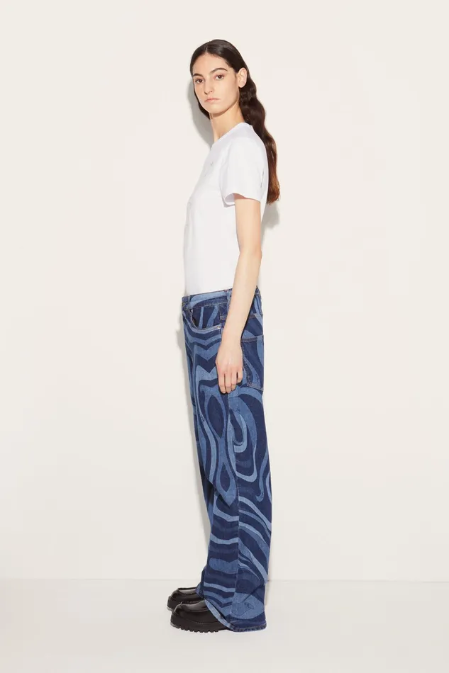 Women TShirts And Sweatshirts PUCCI LogoPrint Cotton TShirt