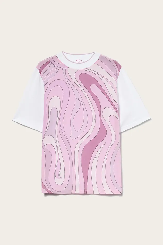 Women TShirts And Sweatshirts PUCCI MarmoPrint TShirt