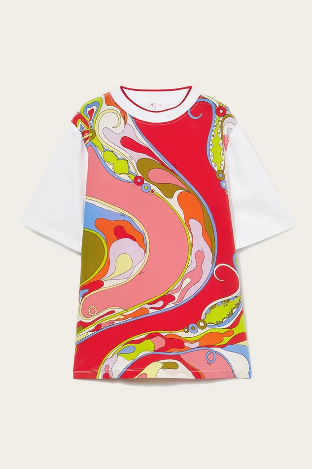 Women TShirts And Sweatshirts PUCCI OrchideePrint TShirt