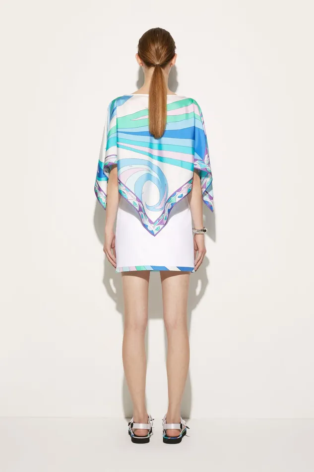 Women Tops And Shirts PUCCI CigniPrint Silk Top