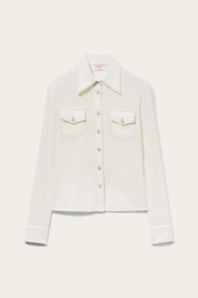 Women Tops And Shirts PUCCI Cotton Crepon Shirt