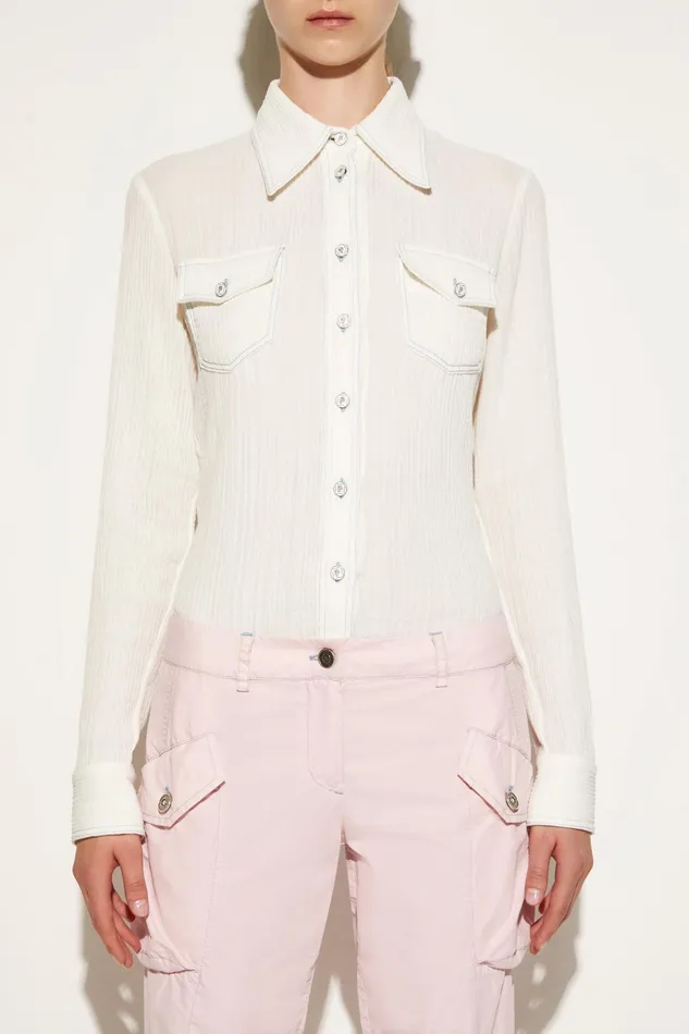 Women Tops And Shirts PUCCI Cotton Crepon Shirt