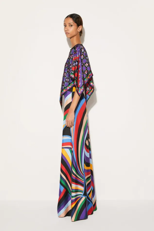 Women Tops And Shirts PUCCI Festa And OndePrint Kaftan Top