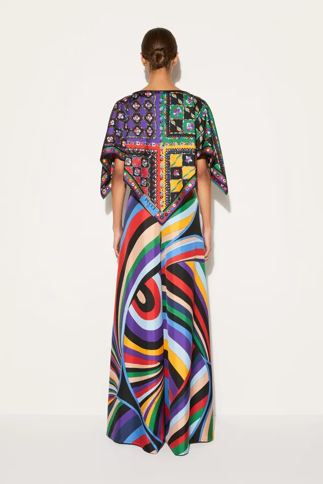 Women Tops And Shirts PUCCI Festa And OndePrint Kaftan Top