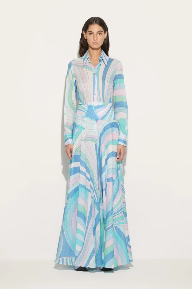 Women Tops And Shirts PUCCI IridePrint Cotton Shirt