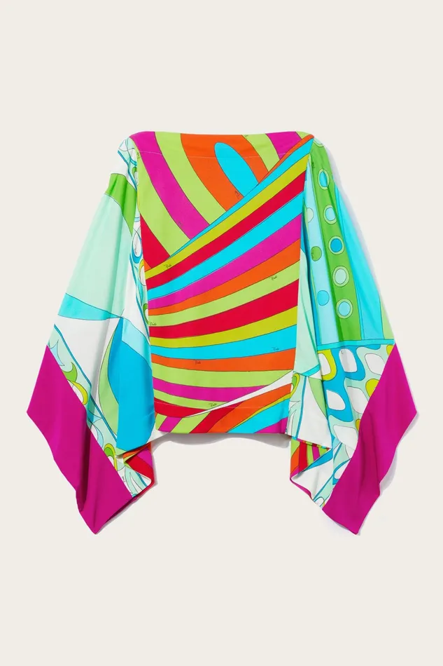 Women Tops And Shirts PUCCI IridePrint Kaftan Top